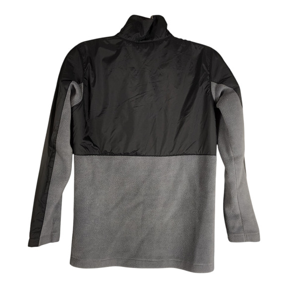 Columbia Jacket Fleece Youth Large (14/16) Soft Shell Gray & Black Full-Zip - Picture 3 of 4